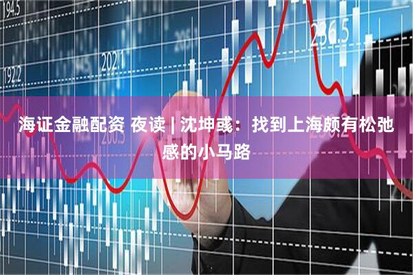 海证金融配资 夜读 | 沈坤彧：找到上海颇有松弛感的小马路